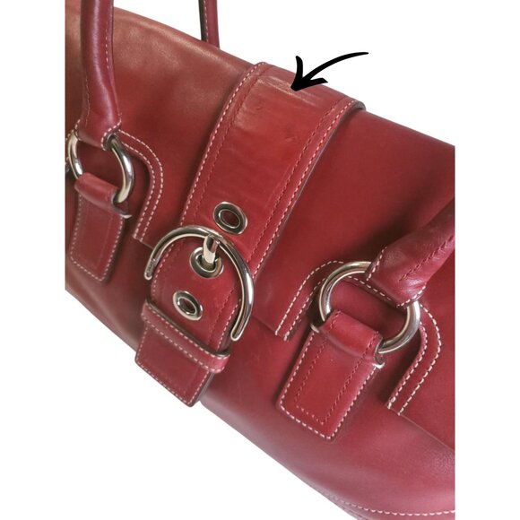 COACH Vintage Soho Satchel in cherry red - Picture 6 of 12